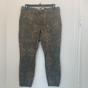 Anthropologie Patterned Skinny Jeans - Size 32